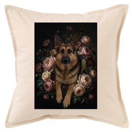 犬（バーニーズマウンテンドッグ）のルネサンス風肖像画 A3額装