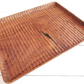 予約商品】我谷盆 胡桃 26×18×2cm ナチュラル | iichi 日々の暮らしを