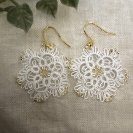 ハンドメイド ＊ミナペルホネンjelly flowerキーホルダー1点物天然石