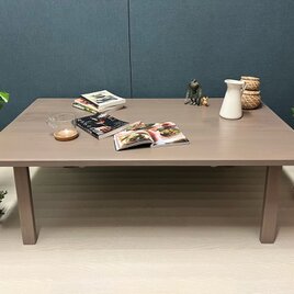 送料無料】 ローテーブル 丸形 60cm 杉 ブラウン 折り畳み 木組脚