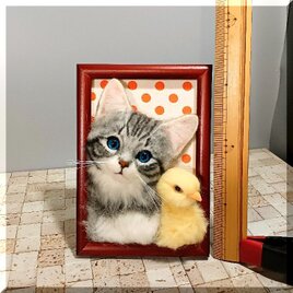 羊毛フェルト 猫 ベンガル猫さん ねこ ネコ 猫フィギュア | iichi 日々