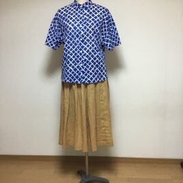 Vネック開きの大島紬のワンピース 着物リメイク | iichi 日々の暮らし