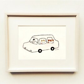 一点物｜風景画｜原画「家に帰る」※額縁入り（太子サイズ） | iichi