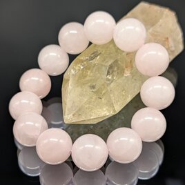 天然石 ローズクォーツ ブレスレット パワーストーン】ローズクォーツ 紅水晶 8mm ブレスレット 【癒し
