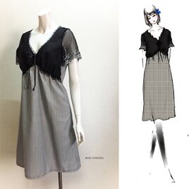 1点もの・デザイン画付き】ゴブラン織り＆綿麻半袖ブラウス | iichi 