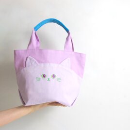 3点セット】ねこ 入園入学セット ピンク × ライムイエロー Kids