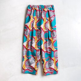 アフリカンワックスプリント テーパードパンツ Botanical Wave | iichi