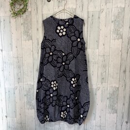 ☆ 浴衣リメイク 有松絞りで Aラインワンピース | iichi 日々の暮らし