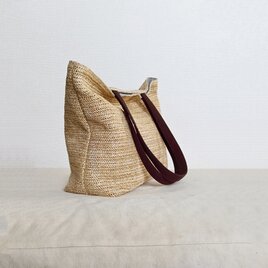 ベージュ系ヌビパッチワークトートバッグm | iichi 日々の暮らしを