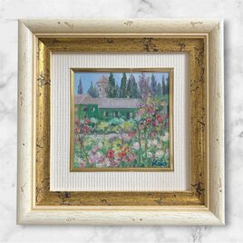 まだ暑い日の桔梗（秋の花、水彩画、原画、額付き） | iichi 日々の