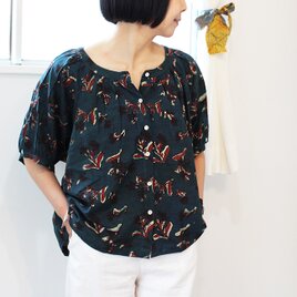 春色花のカットワーク裾刺繍リネンワンピース | iichi 日々の暮らしを