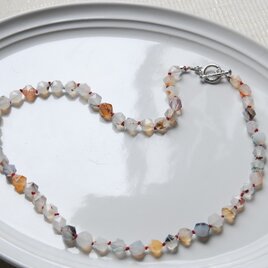 Kaya】 ✴︎14kgf✴︎ アイリスアゲート ドゥルージー ピアス Kaya