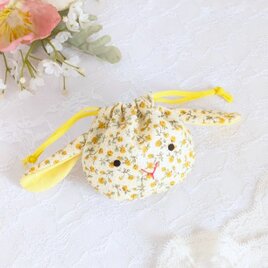 可愛い花のヘアゴム（水色ソフトデニム） | iichi 日々の暮らしを
