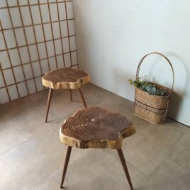 丸太椅子▫木塊 けやきスツール 椅子＊花台 | iichi 日々の暮らしを