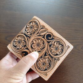 桜の手帳カバー ノートカバー レザーカービング a6サイズ | iichi 日々