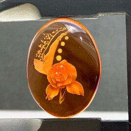 フォッシルコーラル[168] 32x21mm 25Cts ルース ／天然石
