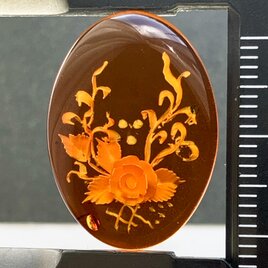 フォッシルコーラル[168] 32x21mm 25Cts ルース ／天然石