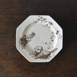 フランスアンティーク陶器クレイユモントローlinotteプレート.f クレイユモントロー リノット Creil&Montereau Linotte 深皿 フランス