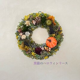 2022大人可愛い！】カボチャとニゲラのハロウィンリース ♯ハロウィン
