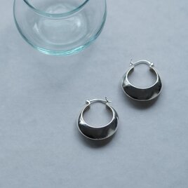 ジルコニア フープ ピアス シルバー925 | iichi 日々の暮らしを