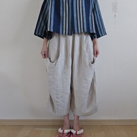 着物リメイク 古布 手作り 藍木綿 パッチワーク ジャンパースカート