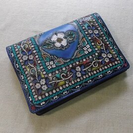 ほぼ日手帳カズン対応 A5サイズ手帳カバー レザー 刻印＆拭き染め