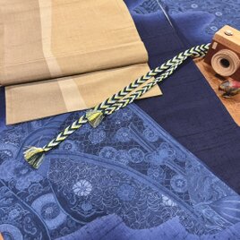 本塩沢お召 反物 | iichi 日々の暮らしを心地よくするハンドメイドや