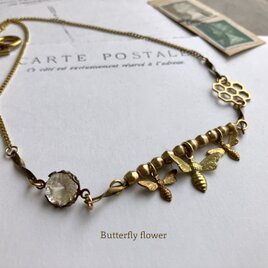 ファイヤーオパールとパールのイヤリング ** Vintage Fire Opal