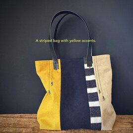 ミナペルホネンモチーフ「mingling」を使った麻かばん | iichi 日々の
