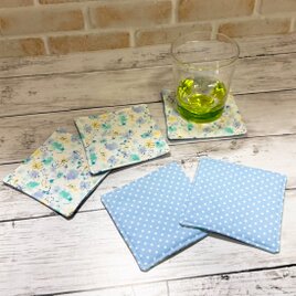 巾着袋 小 【星柄☆水色】 | iichi 日々の暮らしを心地よくする