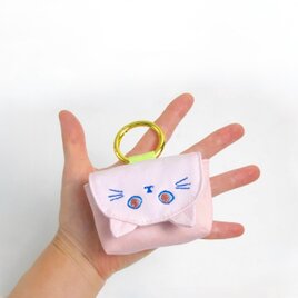 PVCクリア スクエア ミニ・トートバッグ × フリル巾着ポーチ クリア