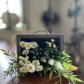 オーバルリース ドライフラワー風ローズ | iichi 日々の暮らしを