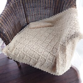 手編みのブランケット（ネモフィラ） | iichi 日々の暮らしを心地よく
