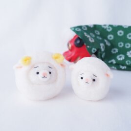 受注製作】まゆトイプードルの携帯クリーナーストラップ 羊毛フェルト