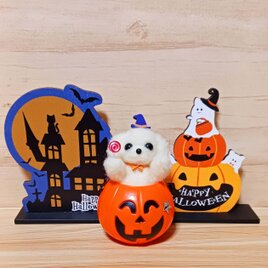羊毛フェルト パグ ハロウィン ミニチュア | iichi 日々の暮らしを