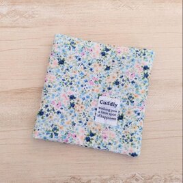 New*布コースター4枚セット*YUWA小花柄*ブルー*レース | iichi 日々の