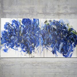 Flower / 花のキャンバス絵画 スプレーアート作品 | iichi 日々の