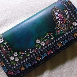 ほぼ日手帳カズン対応 A5サイズ手帳カバー レザー 刻印＆拭き染め
