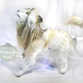 錦幼狐 幼狐（妖狐）可動 白狐 キツネ 狐 羊毛フェルト アートドール