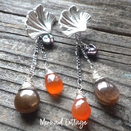 アクアマリン＆プレシャスオパール✴︎14kgfアクセサリー3点 14Kgf* Opal & Sea Bracelet プレシャスオパールとアクアマリン