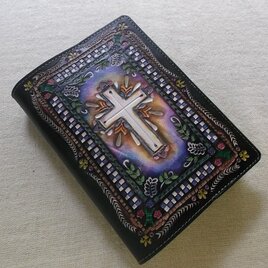 ほぼ日手帳仕様 B6サイズレザー手帳カバー 刻印＆拭き染め | iichi