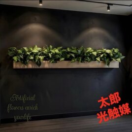 光触媒 人工観葉植物 ウォールグリーン フェイクグリーン 斑入りパキラ