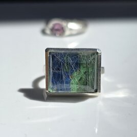 ルビー in カイヤナイト しずく 1.75ct シルバーSV925リング | iichi