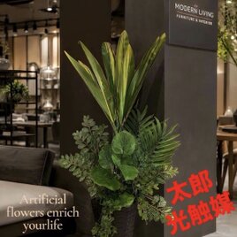 光触媒　人工観葉植物　ウォールグリーン　フェイクグリーン　マッサンアレンジ87 太郎 光触媒 人工観葉植物 ウォールグリーン フェイクグリーン