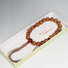 ギフト】七宝焼 水晶 赤色 ブレスレット 数珠 京念珠 京都 UDA164