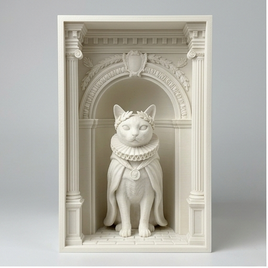 ハリネズミの壁掛けレリーフ 3Dプリント 白PLA インテリア | iichi