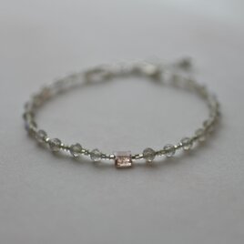 カレンシルバー ゴールドフィルドのコンビブレスレット（Silver925
