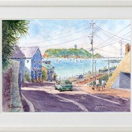 水彩画原画 忍野村からの富士山 ＃735 | iichi 日々の暮らしを心地よく