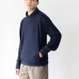 ユニセックス】メリノウール裏毛 パーカー（11 グレー Lサイズ