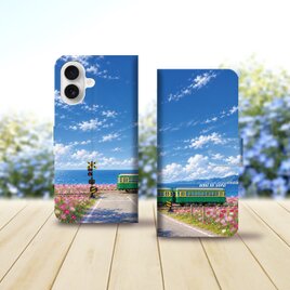 Android シンプル手帳型スマホケース（カメラ穴あり/はめ込みタイプ